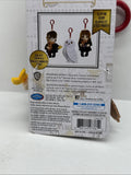 (2) HARRY POTTER CLIP ON Wizard CHARM BAG CHARM KEYRING PLUSH TOY PLUSHIE HEDWIG