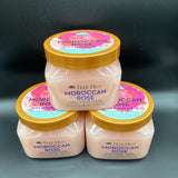 (3) Tree Hut Moroccan Rose Shea Sugar Scrub 18 oz Exfoliating Hydrating Rosehip