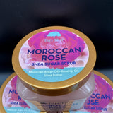(3) Tree Hut Moroccan Rose Shea Sugar Scrub 18 oz Exfoliating Hydrating Rosehip