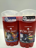 (2) Old Spice Batman Superman  Aluminum Free Deodorant Men Gift Set cherry citru