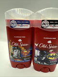 (2) Old Spice Batman Superman  Aluminum Free Deodorant Men Gift Set cherry citru