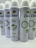 (6) Dove 0% Aluminum Deodorant Spray Cucumber & Green Tea 4oz Original RARE HTF