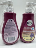 (2) Veet Hair Removal Gel Creme Body Hair Remover Sensitive Legs Vanilla 13.5oz