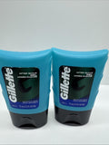 (2) Gillette After Shave Gel Sensitive Face Body Razor Cool 2.50 oz COMBINESHIP