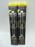 (2) Charcoal Angle Bristle Tip Pen Arches & Halos Eyebrow Brow Liner Fill Pencil