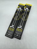 (2) Charcoal Angle Bristle Tip Pen Arches & Halos Eyebrow Brow Liner Fill Pencil