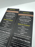 (2) Warm Brown Luxury Pomade Paint Pot Arches & Halos Eyebrow Brow Liner Filler