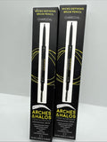 (2) Charcoal Micro Defining Brow Pencil Arches & Halos Eyebrow Liner Fill Brush