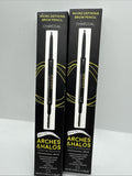 (2) Charcoal Micro Defining Brow Pencil Arches & Halos Eyebrow Liner Fill Brush