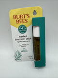 Burt's Bees Herbal Complexion Stick 0.26oz Tea Tree Oil. 99.9% Natural Blemish