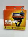 Gillette Razor Blades Refill Cartridges Fusion 5 5 Blade 8 Pk