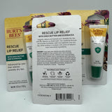 (4) Burt's Bees Rescue Lip Relief With Shea Butter And Echinacea COMBINE SHIP