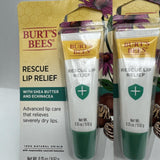 (4) Burt's Bees Rescue Lip Relief With Shea Butter And Echinacea COMBINE SHIP