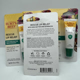 (4) Burt's Bees Rescue Lip Relief With Shea Butter And Echinacea COMBINE SHIP