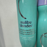 (3) Malibu C Blondes Enhancing Hair Shampoo & Conditioner 9 Oz Vegan Purple