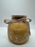 Gingerbread Caramel Mousse Scented Star Candle 18oz Decorative Jar Cork Top