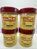 (4) ECO Style Argan Oil  Styling Gel Conditioner Max Hold Shine 32 HUGE 16oz