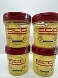 (4) ECO Style Argan Oil  Styling Gel Conditioner Max Hold Shine 32 HUGE 16oz