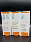 (3) Bliss Rest Assured Eye Creme Dark Circle & Depuffing Wrinkle Tone 15ml