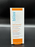 (3) Bliss Rest Assured Eye Creme Dark Circle & Depuffing Wrinkle Tone 15ml