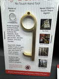 (2) Hy-Genie Brass No Touch Hand Tool One Size Brass Copper Keyring COMBINESHIP