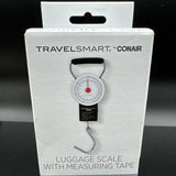 TravelSmart Conair Luggage Scale & Tape Measure Weigh TS602XR Handheld Travel