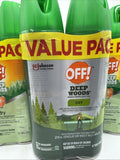 (4) OFF! Deep Woods Bug Spray & Mosquito Repellent Dry Touch 2pk 8x 4 oz.