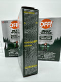 (3) OFF! Deep Woods Mosquito Insect Repellent Wipes Long last Towelette 12pk Ea