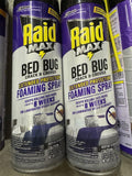 (4) Raid Max Bed Bug Foaming Spray Crack Crevice 17.5 oz Extended Protection