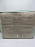 8pc Tuscan Hills Bath Set Shower Gel Lotion Body Mist Fizz Bomb Brush Spearmint