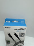 Ionix Type-C To Lightning White Braided Cable Power Charge Sync 4ft COMBINESHIP