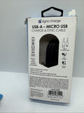 Dyno Charge USB To Micro Power  Sync Cable Cord 10ft Black COMBINESHIP
