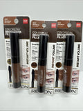 (3) Revlon 302 Warm Brown ColorStay Brow Fiber Filler Eyebrow Gel Mascara