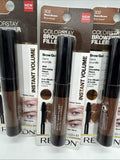 (3) Revlon 302 Warm Brown ColorStay Brow Fiber Filler Eyebrow Gel Mascara