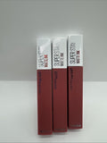 (3) Maybelline 175 Ring Leader  Super Stay Matte Ink Liquid Lipstick Mauve Pink