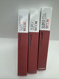 (3) Maybelline 175 Ring Leader  Super Stay Matte Ink Liquid Lipstick Mauve Pink