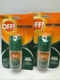 (2) OFF Sportsmen Insect Repellent Deep Woods 1oz Pump Spray Mosquito COMBINESHI