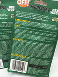 (2) OFF Sportsmen Insect Repellent Deep Woods 1oz Pump Spray Mosquito COMBINESHI