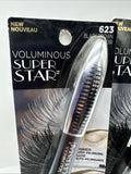 (2) L'oreal 623 Black Brown Voluminous Super Star Primer & Mascara COMBINESHIP