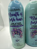 (4) Breath Of Fresh Hair Leave in Conditioner Refresher Spray Curl Twist Lotion