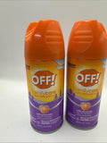 (2) OFF! Family Care Insect Repellent Picaridin Aerosol Spray Deet Free 5 oz