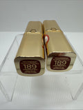 (2) L'Oreal 189 Ambitious Red Colour Riche Satin Lipstick Hydration COMBINESHIP
