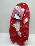 Adult Hello Kitty Shoes Slippers Snuggle Toes SZ 4-10 Pink Red Valentine Cupid