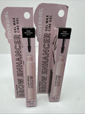 (2) 600 dark brown Clean Fresh Brow Enhancer Gel Wax Mascara Thicken Define
