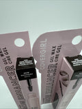(2) 600 dark brown Clean Fresh Brow Enhancer Gel Wax Mascara Thicken Define