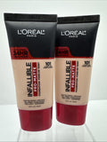 (2) L'Oreal Infallible 101 Classic Ivory Pro-Matte Foundation Matte 24hr