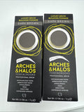 (2) Dark Brown Luxury Pomade Paint Pot Arches & Halos Eyebrow Brow Liner Fill