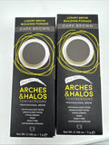 (2) Dark Brown Luxury Pomade Paint Pot Arches & Halos Eyebrow Brow Liner Fill