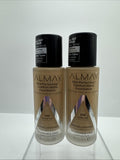 (2) Almay 210 Warm Tan Skinn Perfecting Comfort Matte Foundation COMBINESHIP