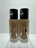 (2) Almay 210 Warm Tan Skinn Perfecting Comfort Matte Foundation COMBINESHIP